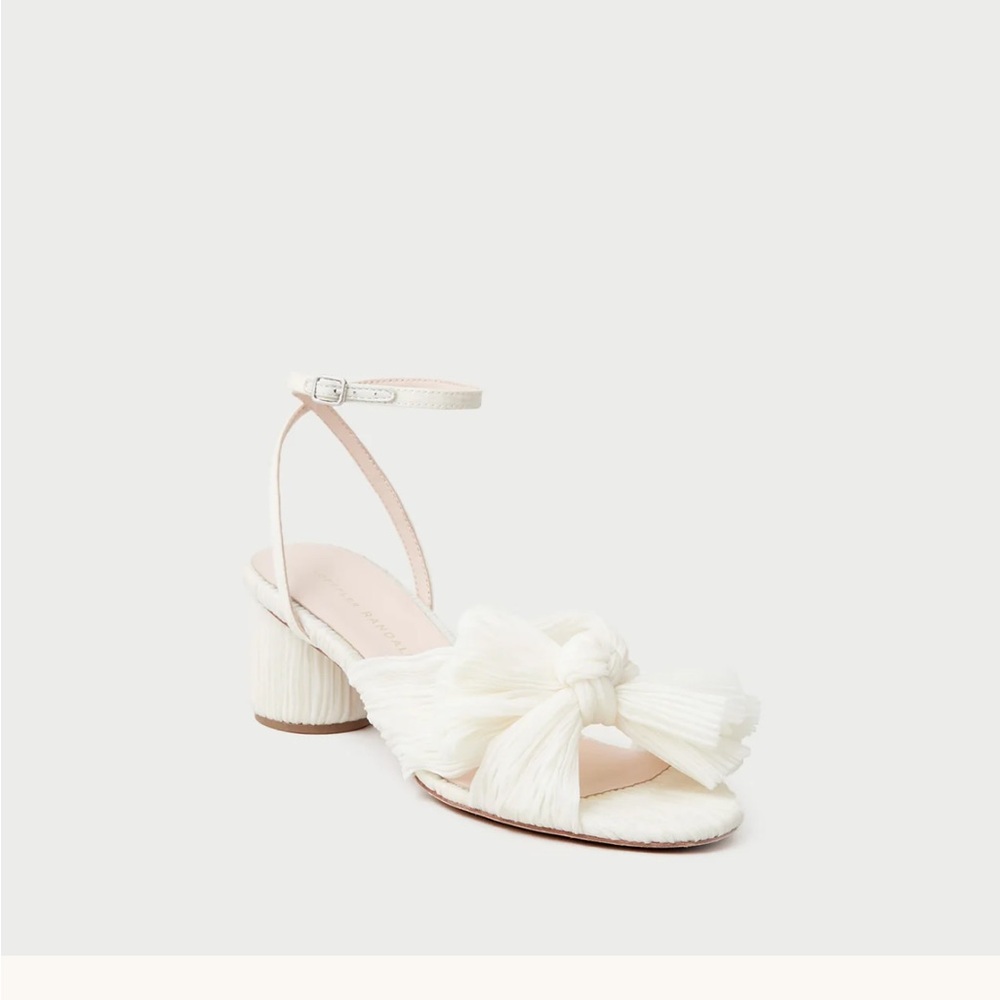 Loeffler Randall Pearl Dahlia Pleated Bow Heel